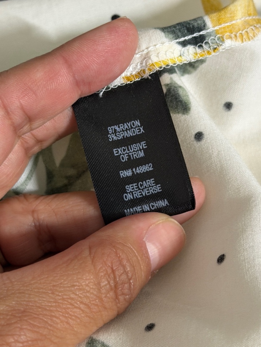 Torrid 2X White Lemon Print V Neck Peplum Cami Blouse Top - Picture 6 of 8